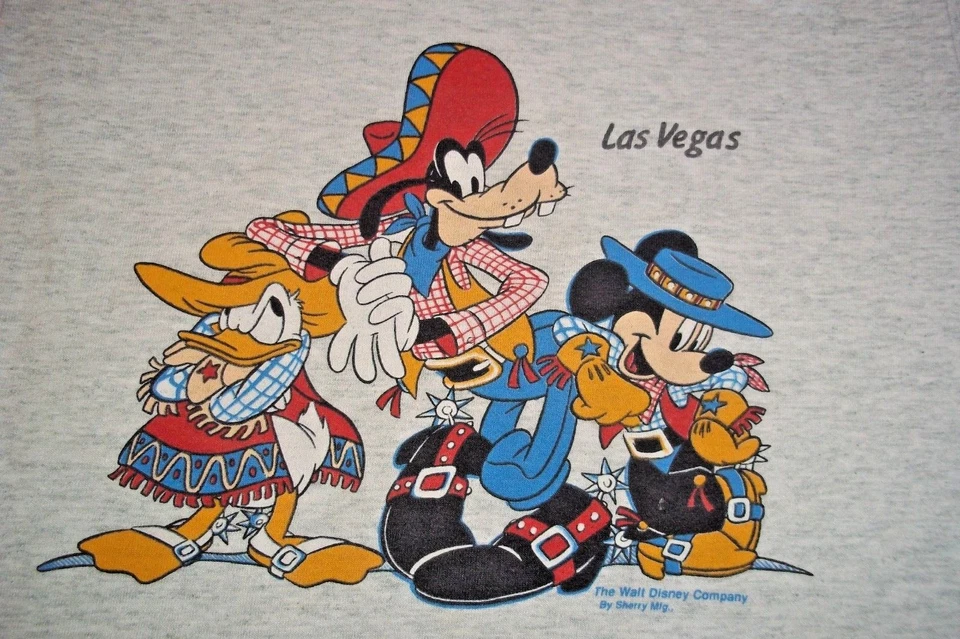 Camiseta Walt Disney Las Vegas Donald Goofy Mickey Niño Juventud 10/12 Foto 1 de 1