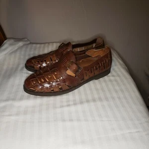 Paulo Navvaro Slipper Leder Webschuh Brasilien Herren Damen Sandale - Bild 1 von 8