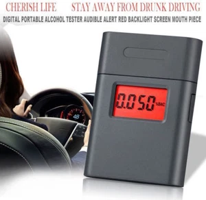 Professional Digital LCD Breath Alcohol Tester Breathalyzer Analyzer AT838 NYPR - Foto 1 di 1