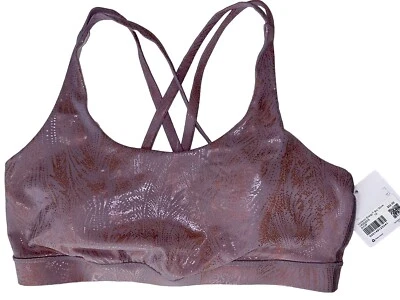 NUEVO CON ETIQUETAS🤍LULULEMON🤍TALLA 12🤍SUJETADOR ENERGÉTICO*BRILLO🤍AUTÉNTICO🤍PÚRPURA CON ORO METÁLICO🤍 Foto 1 de 4