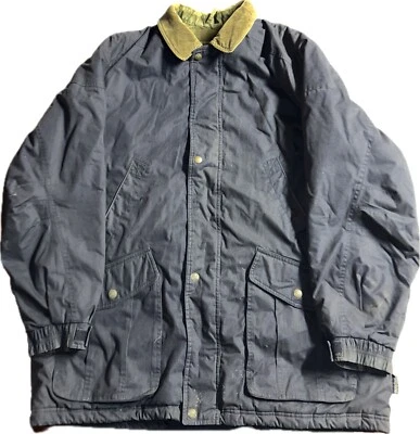 Pacific Trail Men’s 2XL Blue Chore Jacket Corduroy Collar Plaid Flannel Lined - Image 1 of 4
