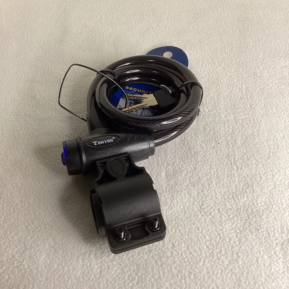 Tonyon TY588E Anti Theft Bike Lock Steel Wire Bicycle Security Cable Locks  - Image 1 of 4