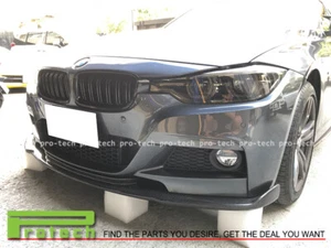 HM Style CF Front Bumper Lip Carbon fiber For 12-18 BMW F30 328i 335i M Sports - Picture 1 of 2