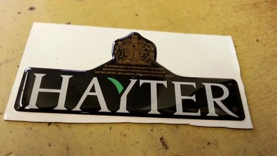 GENUINE OEM HAYTER HARRIER LOGO DECAL BADGE 56 48 41 PRO 410087