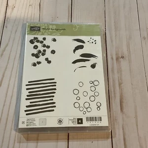 Stampin' Up! Juego de estampillas de fondo lúdico ~ BONITO ~ - Imagen 1 de 2