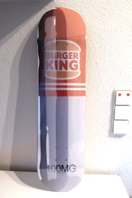 Denial - Art - Burger King Pill Skate Deck - Handsigniert - limitiert 50 COA rar - Bild 1 von 4