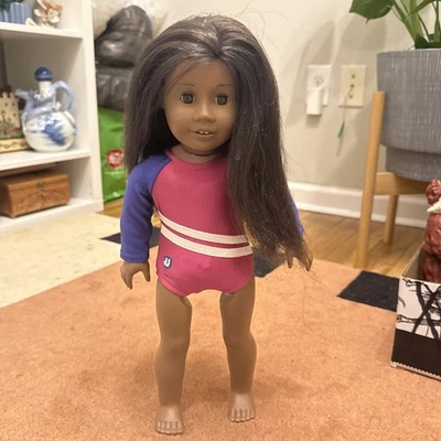 Muñeca American Girl JLY Truly Me #31 Addy Mold con traje de gimnasta Foto 1 de 4