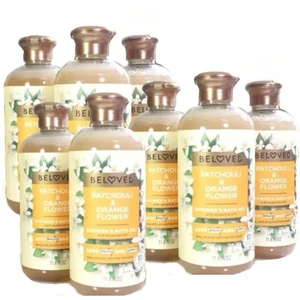 ¡LOTE de 8! Geles de ducha y baño Beloved de pachulí y flor de naranja 11,8 oz. - Imagen 1 de 6