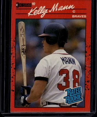 1990 Donruss #46 Kelly Mann Atlanta Braves Rookie - Image 1 of 2