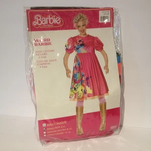 Weird Barbie Movie Halloween Costume Dress ADULT SMALL 4-6 NEW NWT - Picture 1 of 6