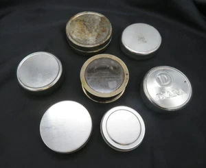 Lot of 7 Vintage Watch Movement Tins Small Parts Storage / Shipping Waltham - Picture 1 of 6