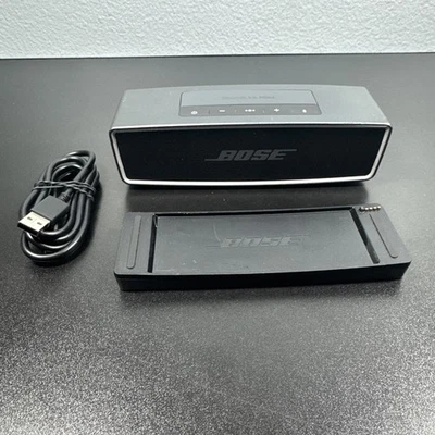 BOSE Soundlink Mini II Bluetooth Speaker w/ Cradle Black TESTED - - Image 1 of 4