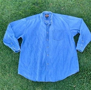 High Sierra Cotton Denim Long Sleeve Button Up Size L - Picture 1 of 5
