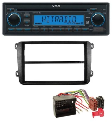 VDO AUX MP3 1DIN CD USB Autoradio für VW Golf V VI Touran Passat 3C Caddy EOS Sk - Bild 1 von 4