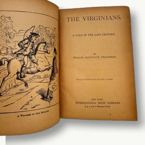 THE VIRGINIANS William Makepeace Thackeray Illustrated Edition 1859 - Imagen 1 de 4