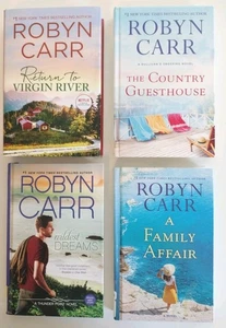 Lot of 4 LARGE PRINT novels by ROBYN CARR, hardcover, Romance - Picture 1 of 13
