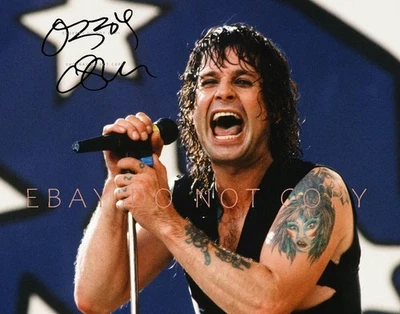 OZZY OSBOURNE SIGNED Photo Black Sabbath 1989 Moscow Music Peace Festival 8x10" - Image 1 of 4
