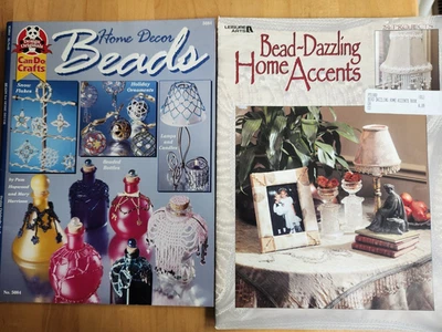 2 libros: Bead Dazzling Home Accents, Home Decor Beads, 1999, 2002 Foto 1 de 2