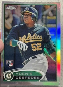 Topps Chrome 2012 - Yoenis Céspedes #180 Rookie Refractor Oakland Athletics radiocontrol - Imagen 1 de 2