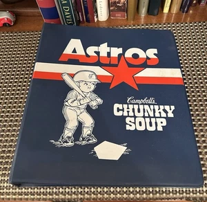 Vintage Rare Rarität 80s Houston Astros Campbell’s Chunky Soup Binder - Bild 1 von 4