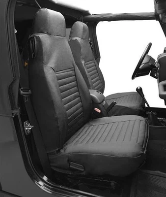 Bestop 29226-15 Seat Cover Black denim hi-back (pair) 97-00 Wrangler Foto 1 de 2