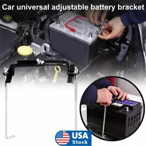 Car Storage Battery Holder Adjustable Stabilizer Metal Rack Mount Bracket Stand - Picture 1 of 7