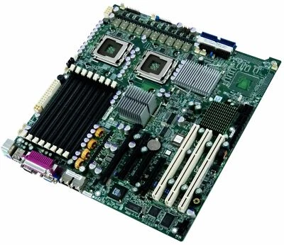 Mainboard Supermicro X7DBE 2x LGA 771 8x DDR2 PCI-E PCI-X I/O Shielding - Image 1 of 2
