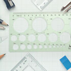 3pcs Geometric Drawing Template Rulers for Students