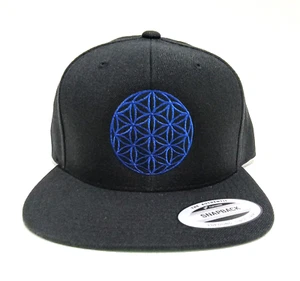 Cappello Fiore della Vita Geometria Sacra Cappello Albero della Vita Simbolo Spirituale Cappello Nero - Foto 1 di 6