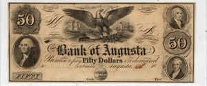 Georgia - Bank of Augusta - $50 - Picture 1 of 2
