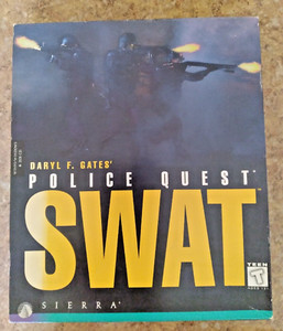 Vintage 1995 Sierra Police Quest SWAT PC 4 CD-ROM Game