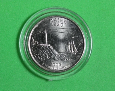 2003 - P Mint - Maine State Quarter P00373 - Image 1 of 2