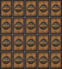 20 x Trading Card in Clear Polybag "World of Warcraft-WOW" CCG/TCG-GERMAN-NEW