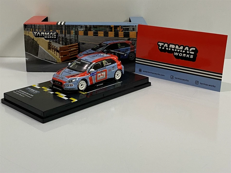 1 64 Tarmac Works Hyundai Elantra I30 N TCR WTCR 2018 Champion Gabriele Tarquini