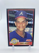 1991 Score Rookie of the Year Dave Justice Insert #880 Atlanta Braves RC