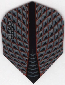 Red SILIKA Harrows Dart Flights: 3 pro Set - Bild 1 von 4