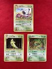 pokemon card Butterfree& Caterpie& Metapod old back Japanese