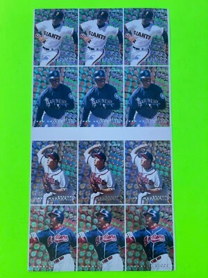 Rare-One of a Kind - 1996 Fleer Soaring Stars Insert - Holographic ( Sheet of 12 - Image 1 of 4