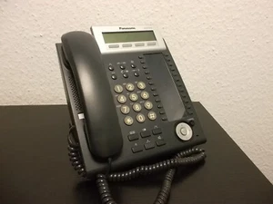 Panasonic KX-DT333 Digitales Systemtelefon mit Telefonhörer und Spiralkabel - Bild 1 von 3