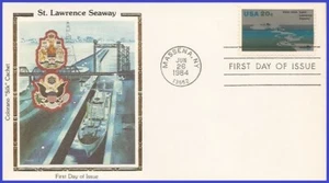 USA4 #2091 U/A COLORANO SILK FDC St. Lawrence Seaway - Picture 1 of 1