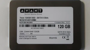 AVANT NSCS51AD120M4 7mm 6Gb/s NCR 006-8622961 120gb 2.5" Sata SSD - Picture 1 of 1