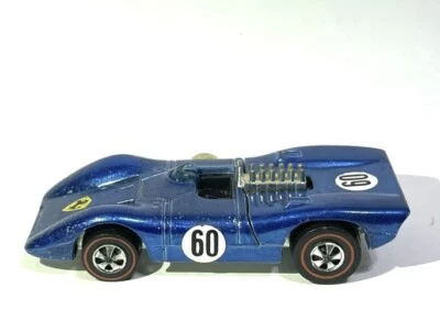 Vintage Hot Wheels Redlines Ferrari 312P Blue   Rear Hinge Broken - Image 1 of 4