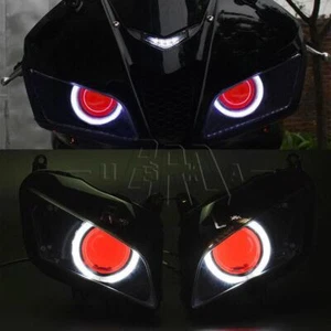 Proyector de ojo de ángel blanco diablo rojo completo para Honda CBR600RR - Imagen 1 de 10