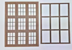 Windows Sheet 2 . Laser Cut Scratch Aid Layout Kit O Gauge 7mm Model Railway - Picture 1 of 2