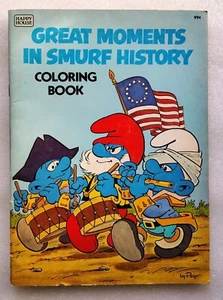 SMUMURFS - Great Moments In Smurf History Coloring Book [Happy House] (1982) - Picture 1 of 5