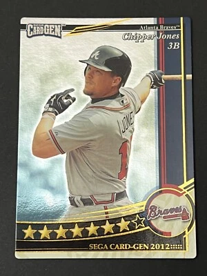 CHIPPER JONES - 2012 Topps Sega Card-Gen Japanese RARE FOIL Parallel #R34 - Image 1 of 2