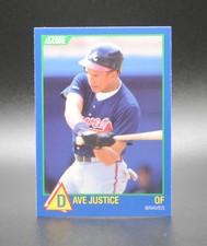 1989 Score Rising Star DAVE David JUSTICE rookie card #26 Atlanta Braves