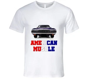 American Muscle Musclecar Charger Premium Gift T Shirt - Picture 1 of 4