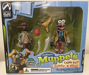 Palisades Jim Henson's Muppets Cabin Boy Gonzo & Rizzo Action Figure Set NIB WH - Picture 1 of 2