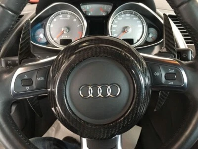 Fits Audi TT TTS TT Quattro TT RS R8 R8GT 08-15 CF Steering Wheel Center Cover - Image 1 of 4